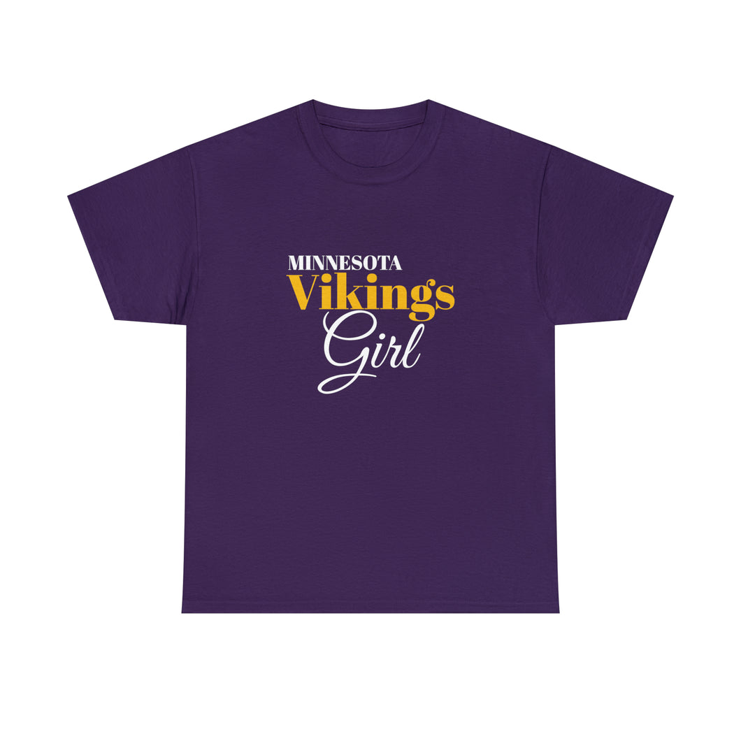 Minnesota Vikings Girl Unisex Heavy Cotton Tee
