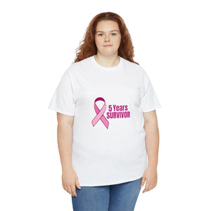 5 Years Survivor Unisex Heavy Cotton Tee