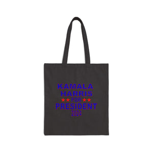 Kamala Harris for President Cotton Canvas Tote Bag