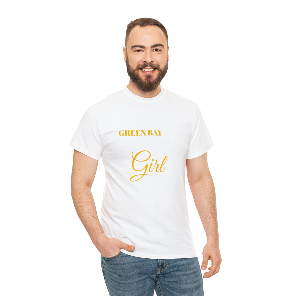 Green Bay Packers Girl Unisex Heavy Cotton Tee
