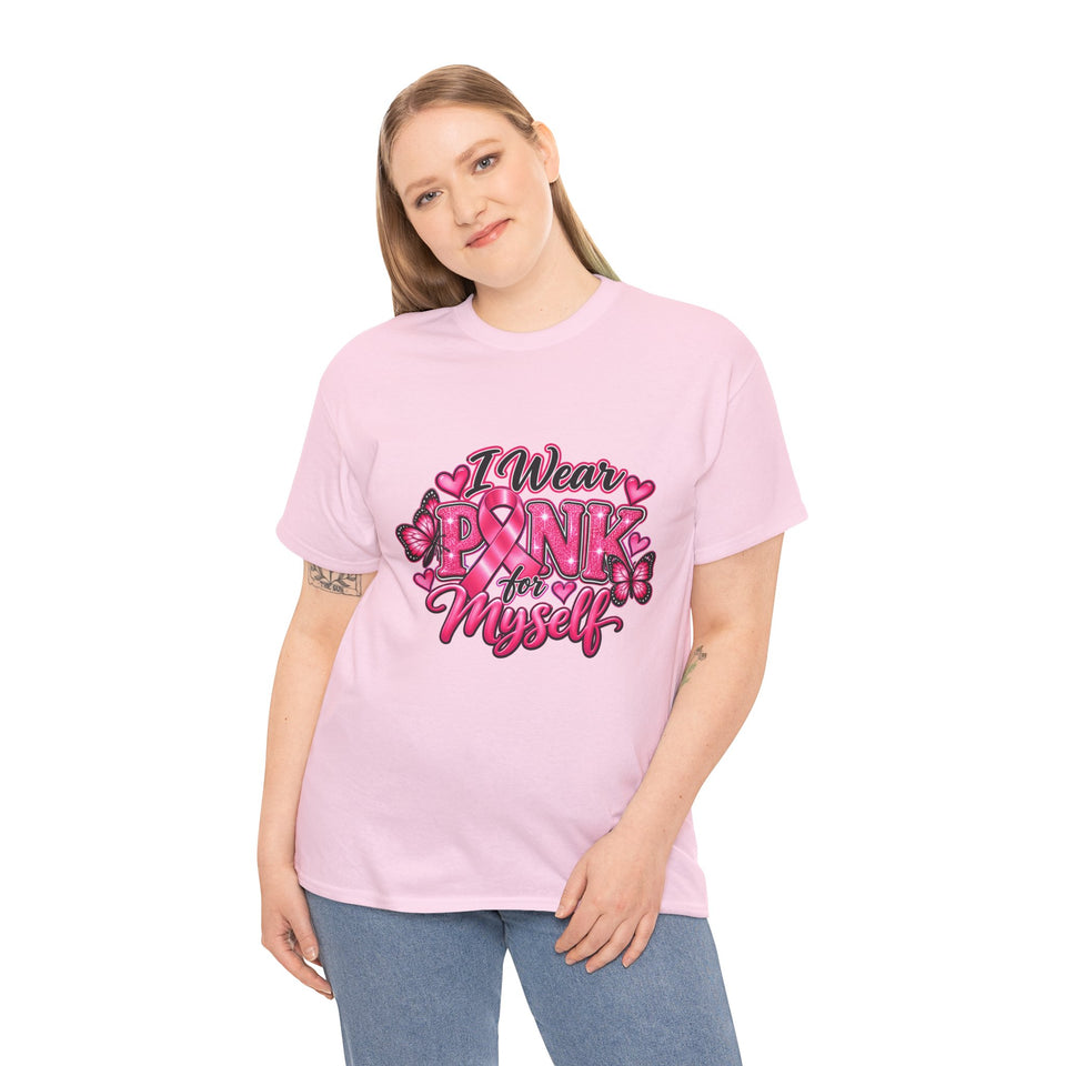 Breast Cancer Awareness Myself Unisex Heavy Cotton Tee