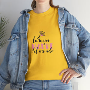 World's Best Mom Spanish Unisex Heavy Cotton Tee