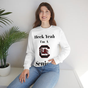 Heck Yeah I'm A SC Gamecocks Senior Unisex Heavy Blend™ Crewneck Sweatshirt