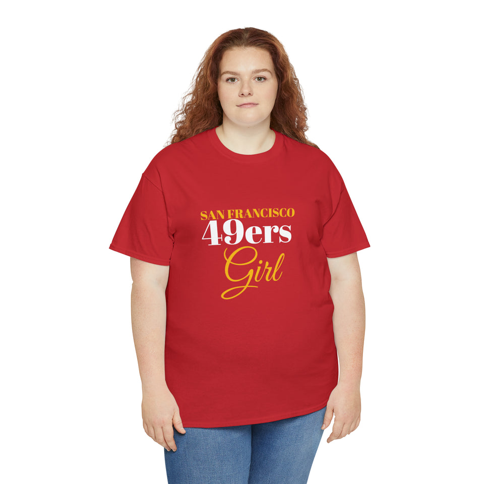 San Francisco 49ers Girl Unisex Heavy Cotton Tee
