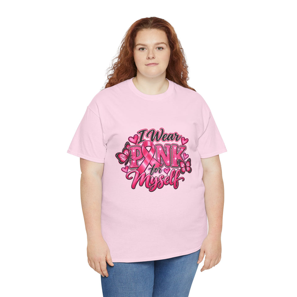 Breast Cancer Awareness Myself Unisex Heavy Cotton Tee
