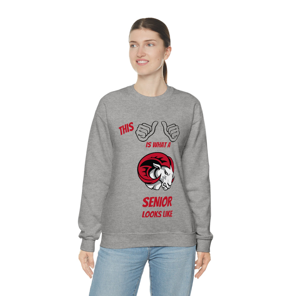 This Is What A WSSU Senior Looks Like Unisex Heavy Blend™ Crewneck Sweatshirt