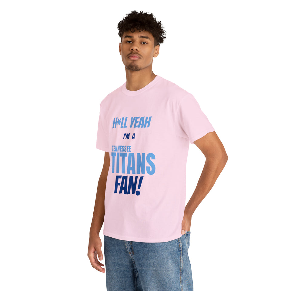 Tennessee Titans Football Unisex Heavy Cotton Tee