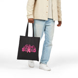 Support Squad Breast Cancer Awareness Cotton Canvas Tote Bag