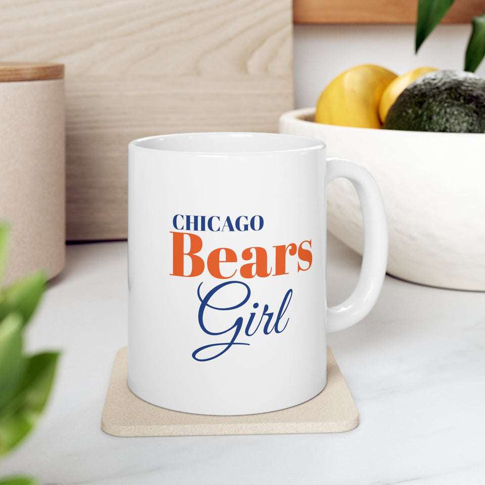 Chicago Bears Girl Ceramic Mug 11oz