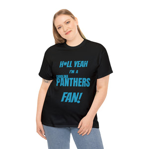 Carolina Panthers Football Unisex Heavy Cotton Tee