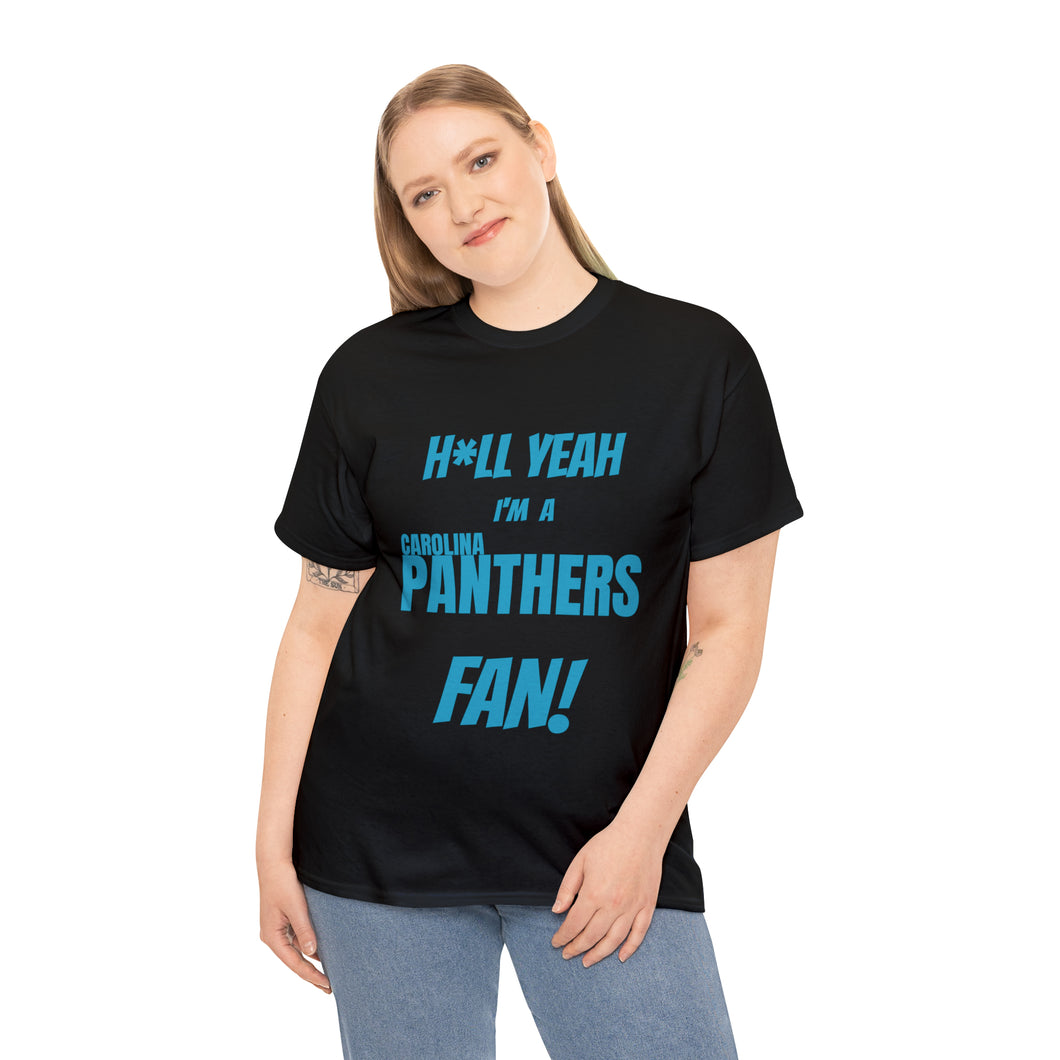 Carolina Panthers Football Unisex Heavy Cotton Tee