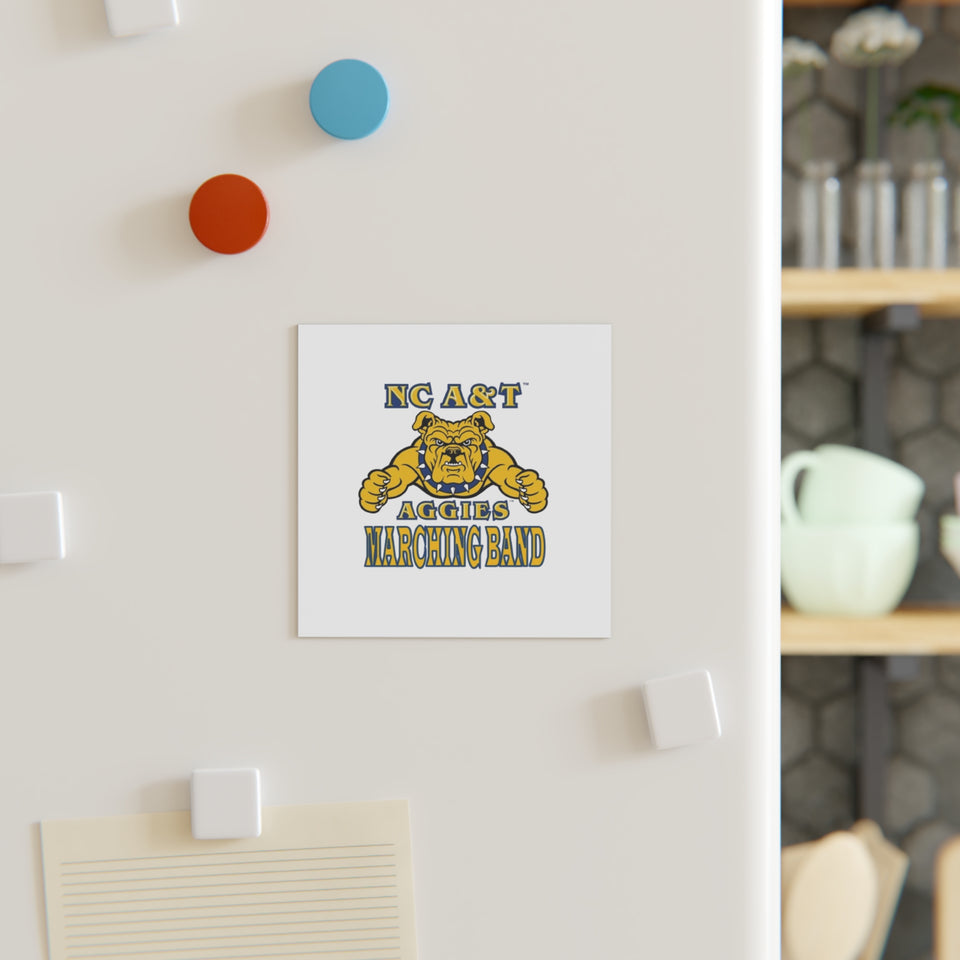 NC A&T Marching Band Square Magnet