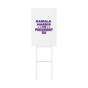 Kamala Harris for President Plastic Yard Sign