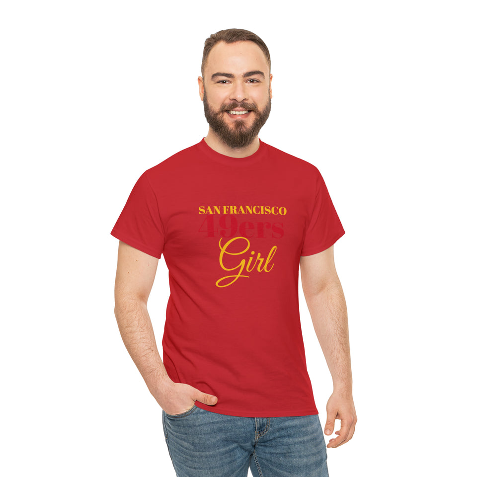 San Francisco 49ers Girl Unisex Heavy Cotton Tee