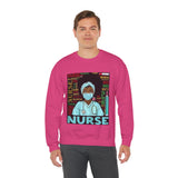 Black Nurse Crewneck Sweatshirt