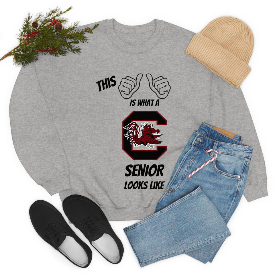 This Is What A South Carolina Gamecocks Senior Looks Like Unisex Heavy Blend™ Crewneck Sweatshirt