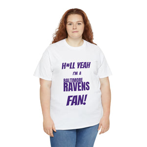 Baltimore Ravens Football Unisex Heavy Cotton Tee