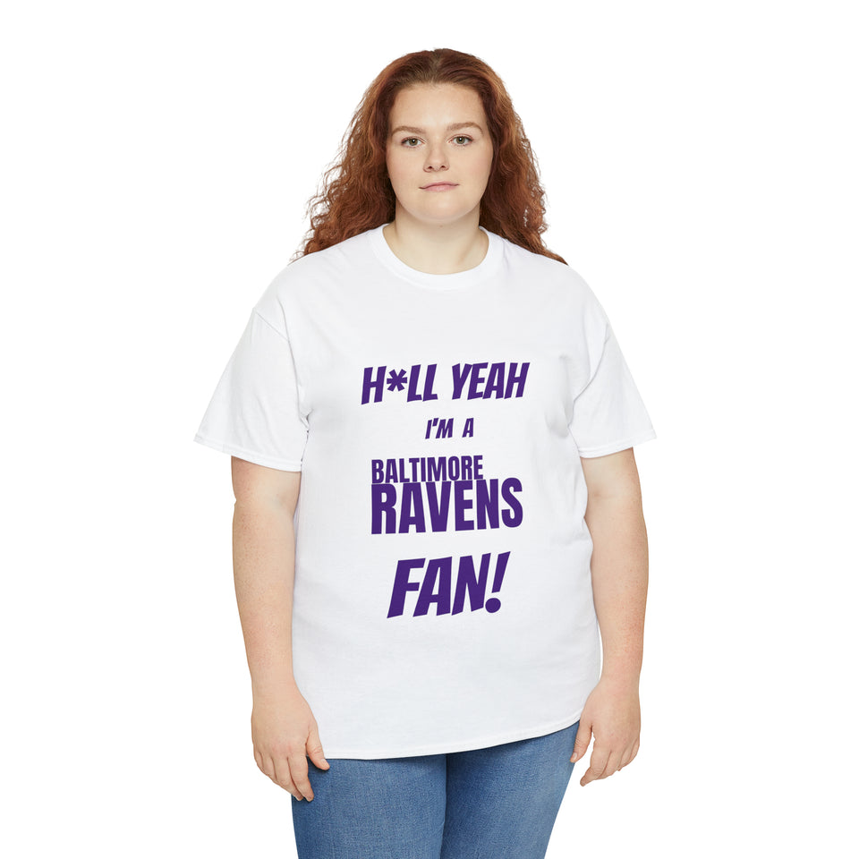 Baltimore Ravens Football Unisex Heavy Cotton Tee