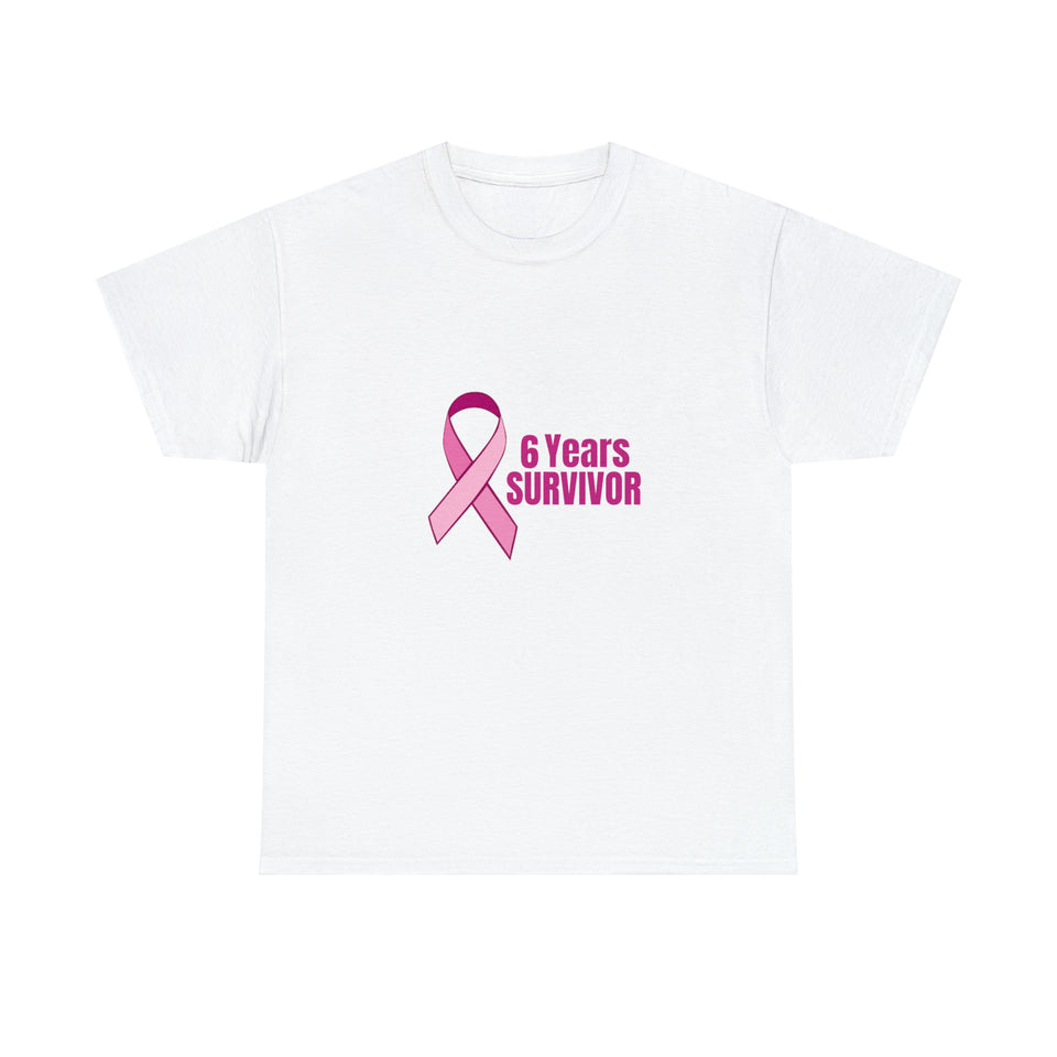 6 Years Survivor Unisex Heavy Cotton Tee