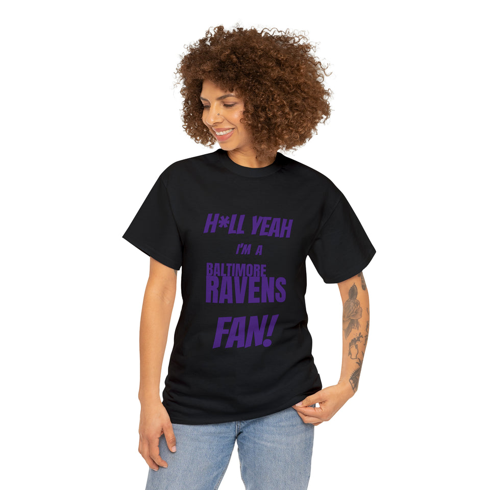 Baltimore Ravens Football Unisex Heavy Cotton Tee