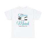 This Queen Was Born In March Unisex Heavy Cotton Tee