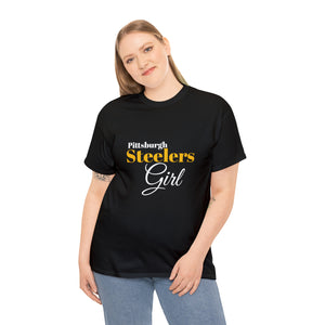 Pittsburgh Steelers Girl Unisex Heavy Cotton Tee