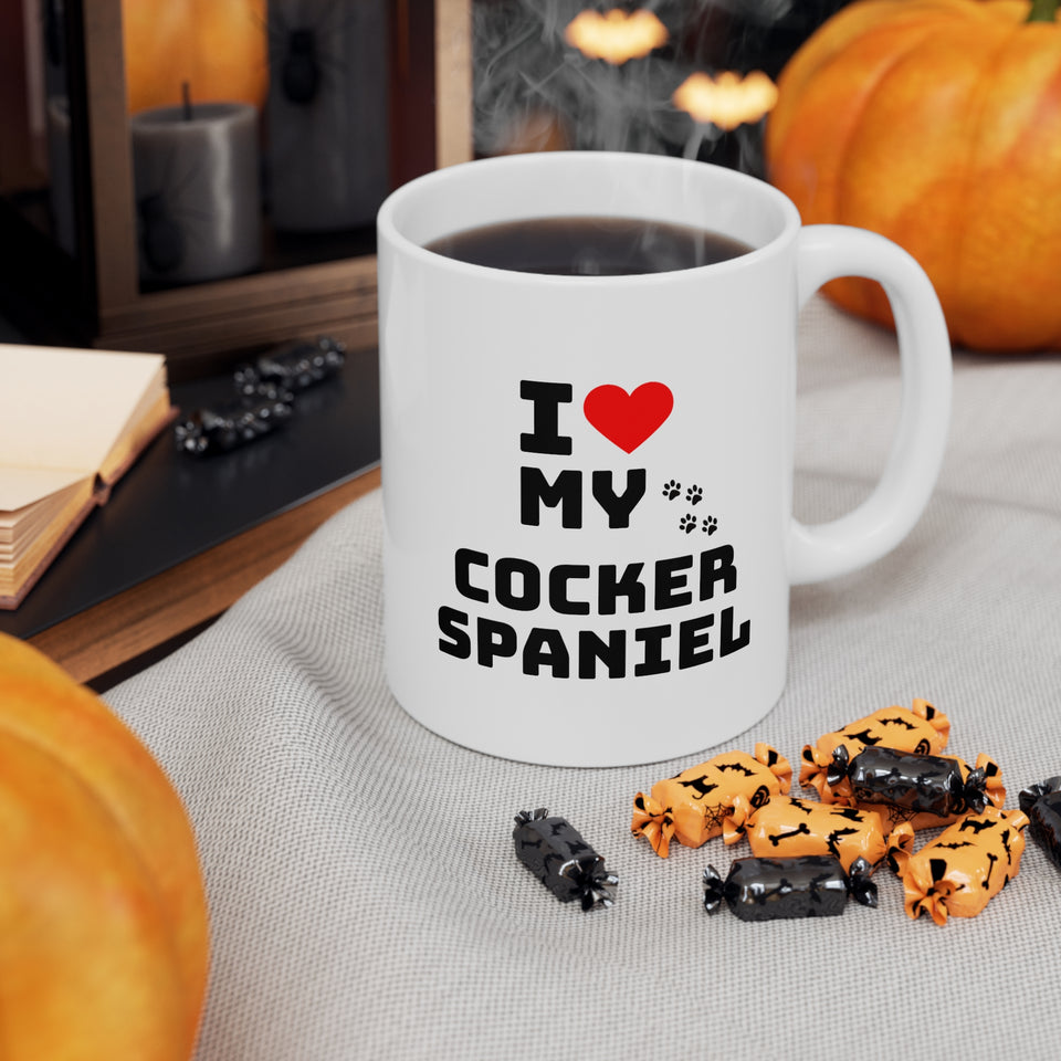 I Love My Cocker Spaniel Ceramic Mug 11oz
