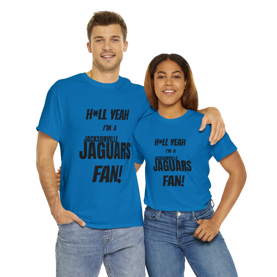 Jacksonville Jaguars Football Unisex Heavy Cotton Tee