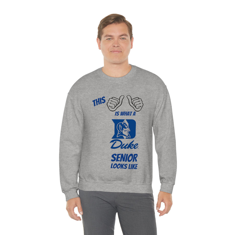 This Is What A Duke Senior Looks Like Unisex Heavy Blend™ Crewneck Sweatshirt