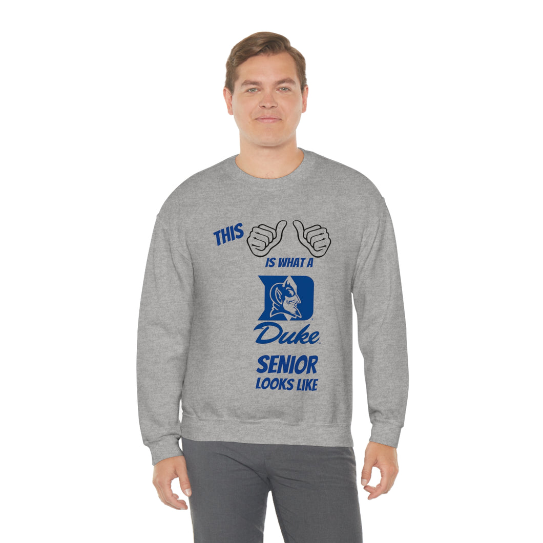 This Is What A Duke Senior Looks Like Unisex Heavy Blend™ Crewneck Sweatshirt