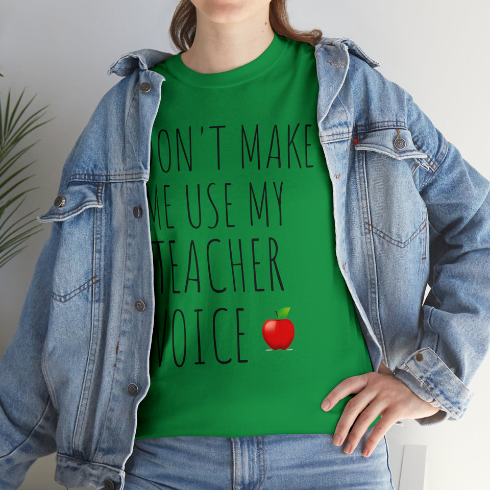 Teacher Voice Titles Cotton Tee