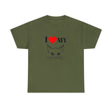 I Love My Cat Unisex Heavy Cotton Tee