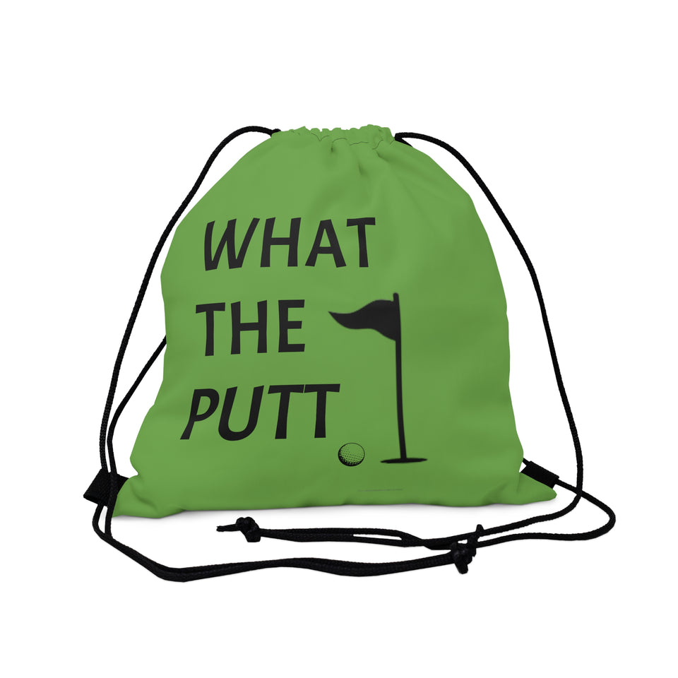 What The Putt Outdoor Drawstring Bag