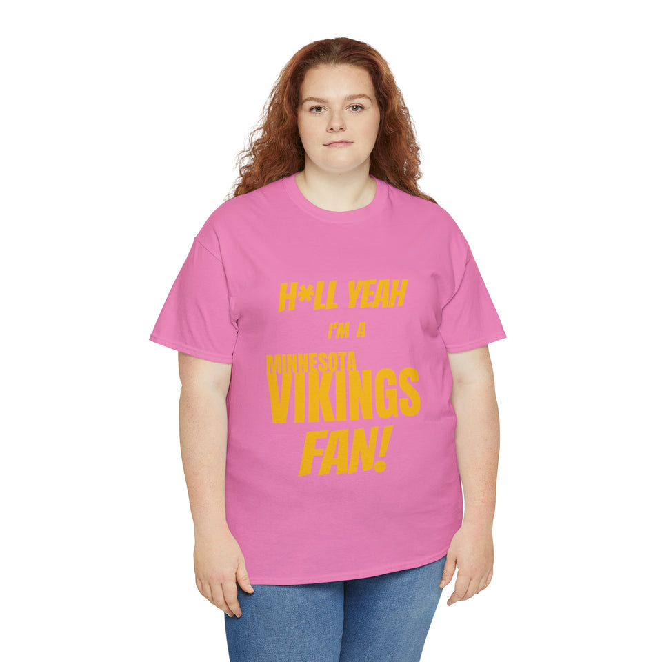 Minnesota Vikings Football Unisex Heavy Cotton Tee