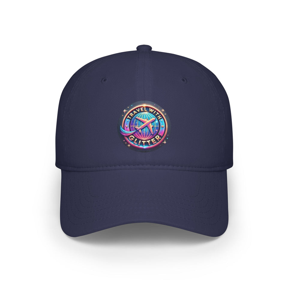 Travel With Glitter Low Profile Baseball Cap