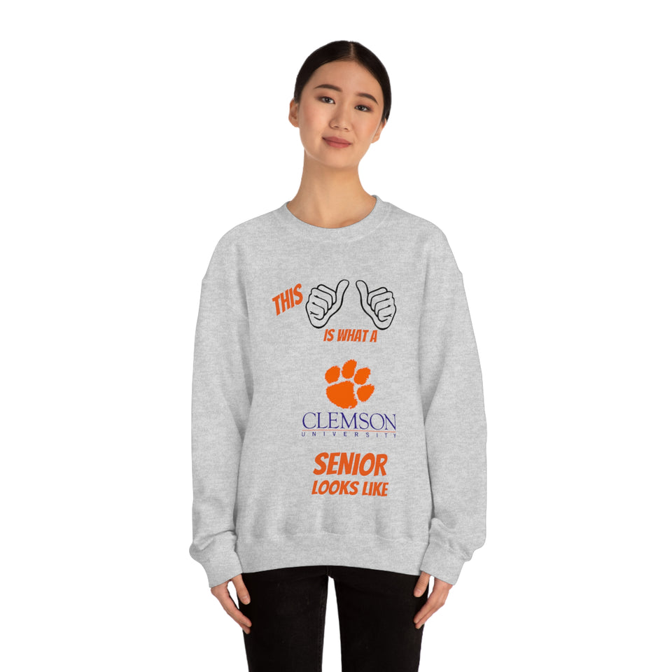 This Is What A Clemson Senior Looks Like Unisex Heavy Blend™ Crewneck Sweatshirt