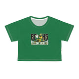 Bessemer City High School Crop Tee (AOP)