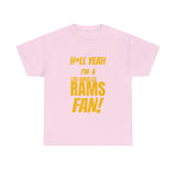 Los Angeles Rams Football Unisex Heavy Cotton Tee