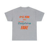 Miami Dolphins Football Unisex Heavy Cotton Tee