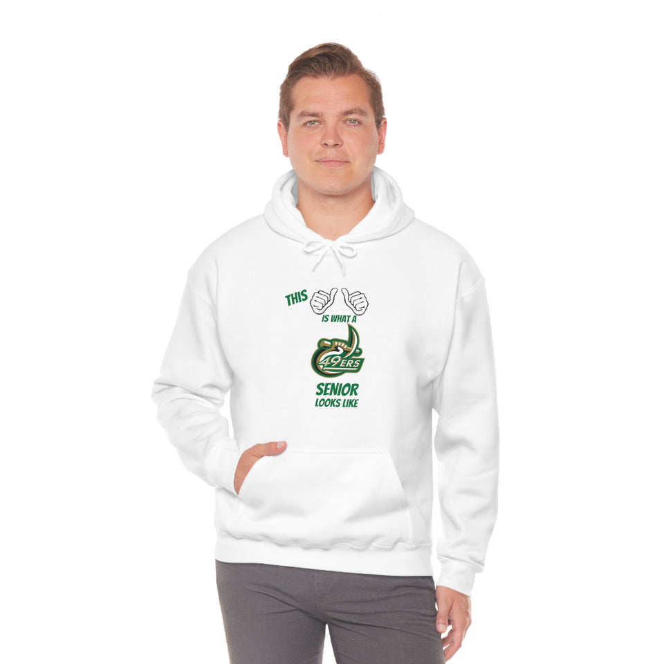 This Is What A UNCC Senior Looks Like Unisex Heavy Blend™ Hooded Sweatshirt