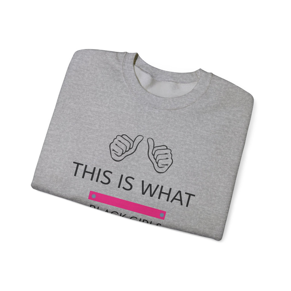 Black Girls Run Unisex Heavy Blend™ Crewneck Sweatshirt