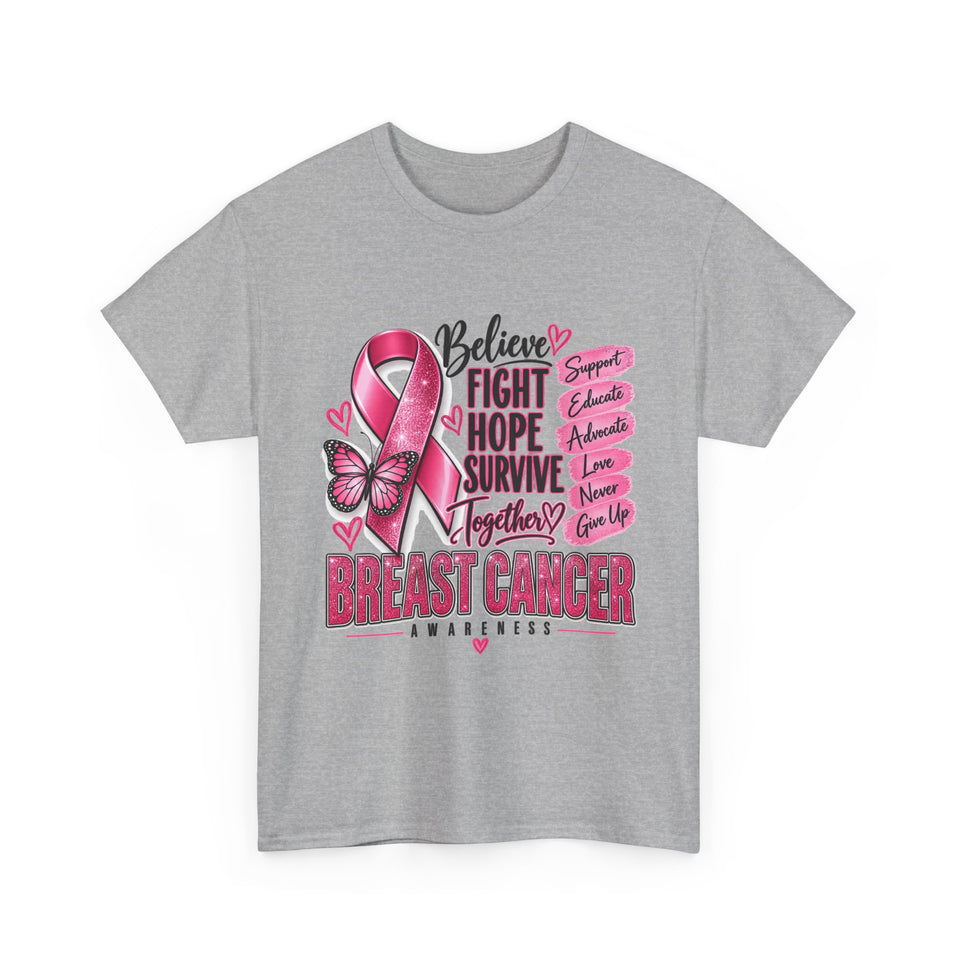 Breast Cancer Awareness Unisex Heavy Cotton Tee