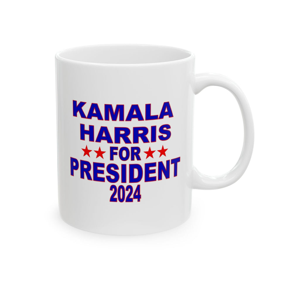 Kamala Harris For President Ceramic Mug, (11oz, 15oz)