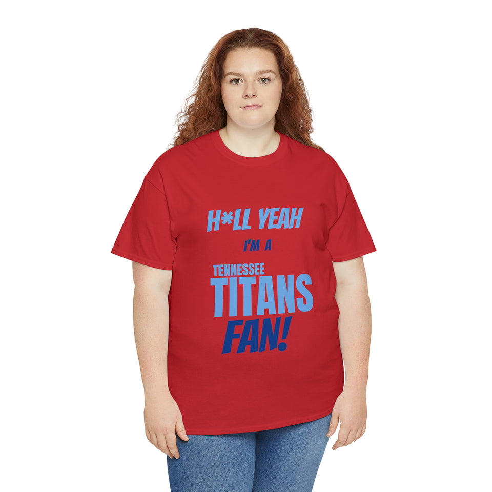 Tennessee Titans Football Unisex Heavy Cotton Tee