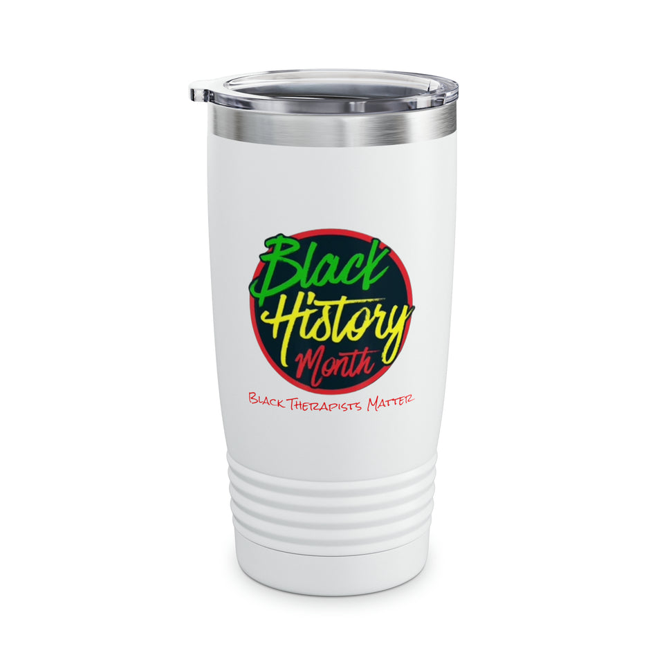 Black Therapists Matters Ringneck Tumbler, 20oz