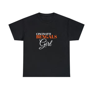 Cincinatti Bengals Girl Unisex Heavy Cotton Tee