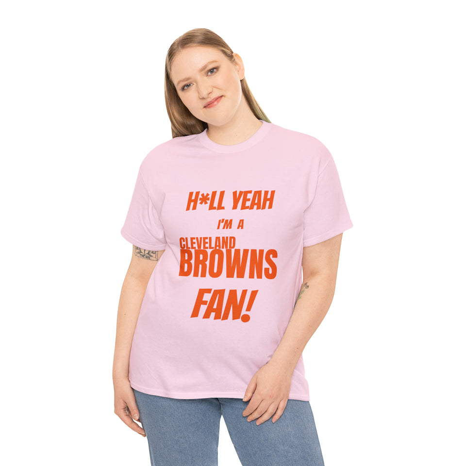 Cleveland Browns Football Unisex Heavy Cotton Tee