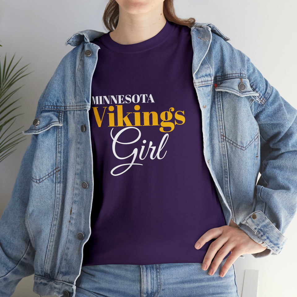 Minnesota Vikings Girl Unisex Heavy Cotton Tee