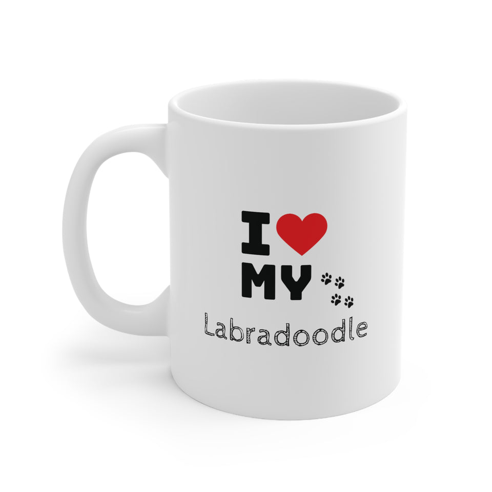 I Love My Labradoodle Ceramic Mug 11oz