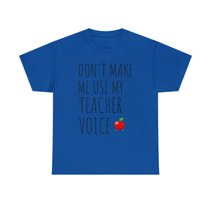 Teacher Voice Titles Cotton Tee